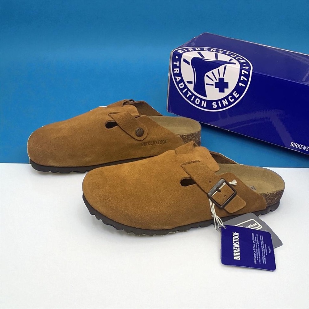 ⭐️Birkenstock Boston Mink Narrow Mules ⭐️Comfortable Design - Picture 4 of 7